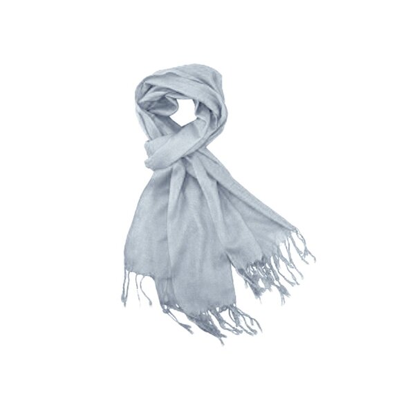 Oussum Soft Silk Shawl Wrap Women Viscose Solid Scarf for Birthday Gifts - Picture 3 of 4